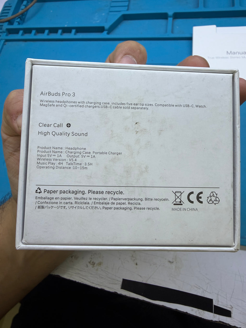 Premium Bluetooth Earbuds pro 3 – Compatible with iPhone/Android, Noise Cancelling