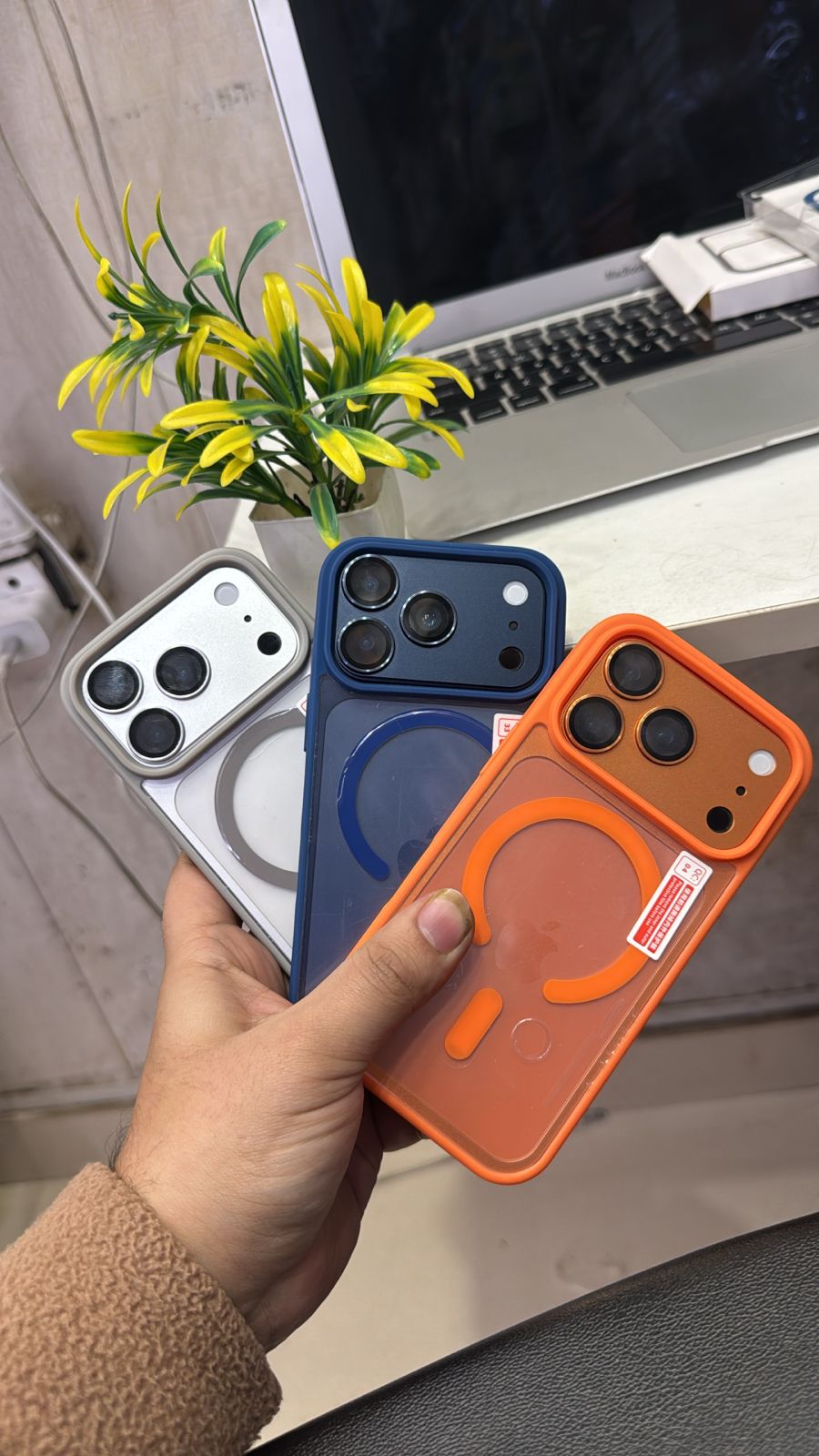 17 Pro/max Clear MagSafe Case | Transparent Cover with Covered Sides