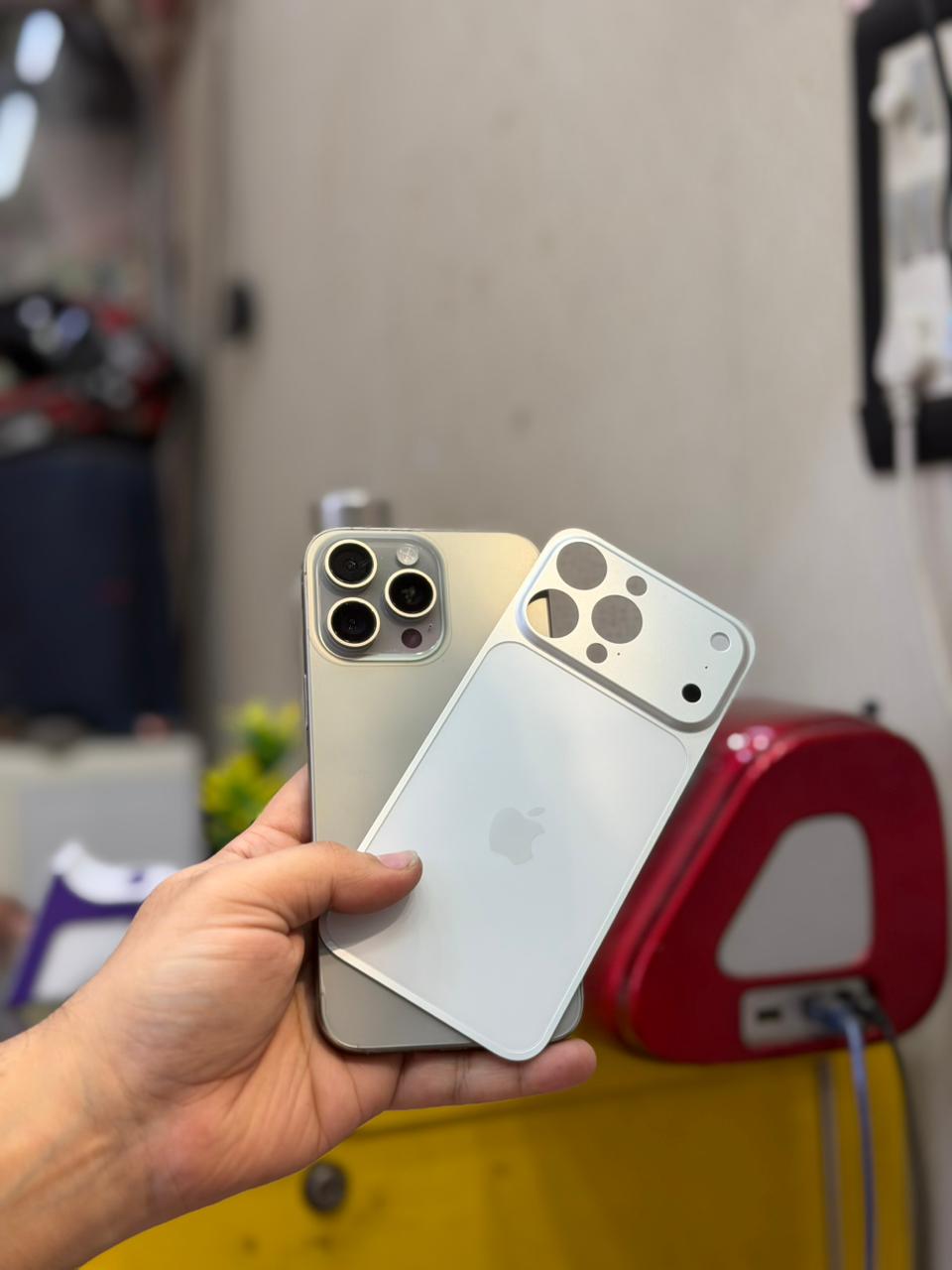 Metal Sheet Converter for iPhone 15Pro,15ProMax,16Pro,16ProMax to 17Pro