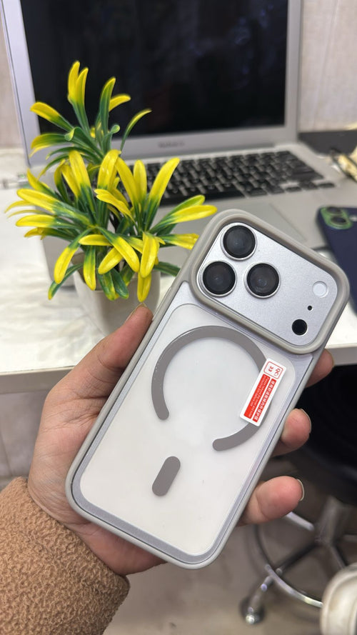 17 Pro/max Clear MagSafe Case | Transparent Cover with Covered Sides