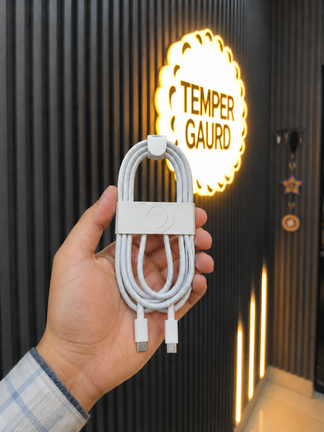 USB-C to USB-C Cable – Fast Charging & Data Sync (Box Pack Quality)
