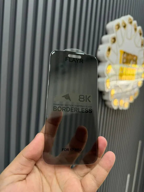 Top Quality 8K 360° Privacy Tempered Glass Screen Protector – Full Coverage Anti-Spy Protection